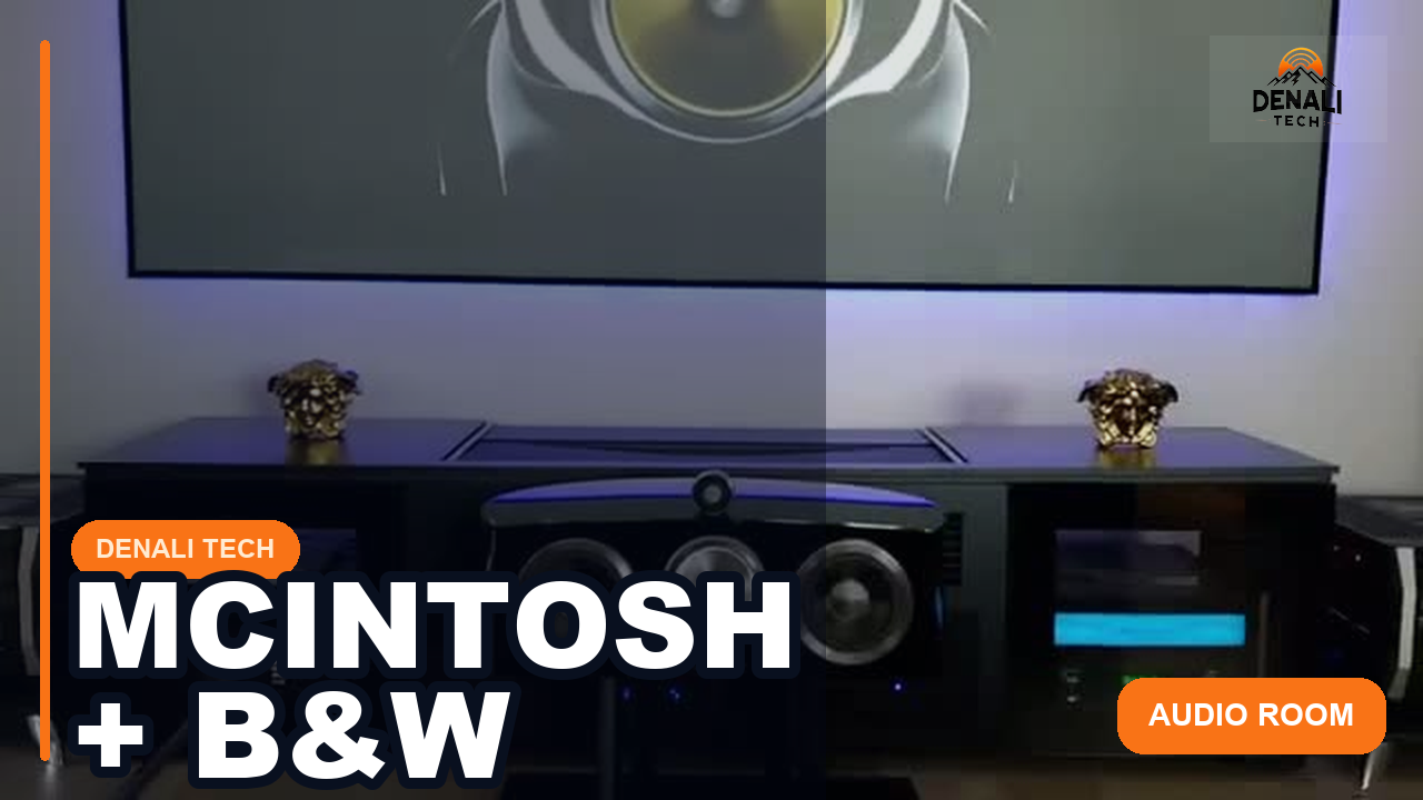 McIntosh and Bowers & Wilkins high-end listening room by Denali Tech